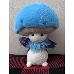 Aurora Fungi Friends Blue Fairy Mushroom Plush 9" Cute Stuffed Doll Toy